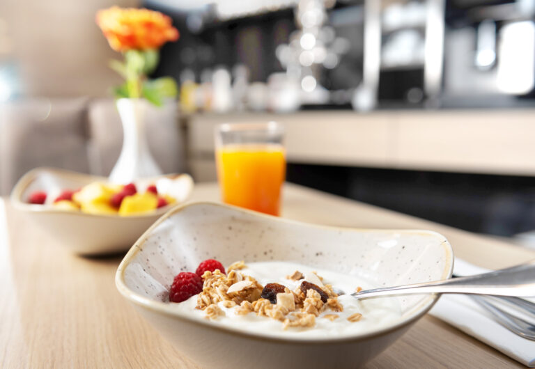 Kachel-Frühstück