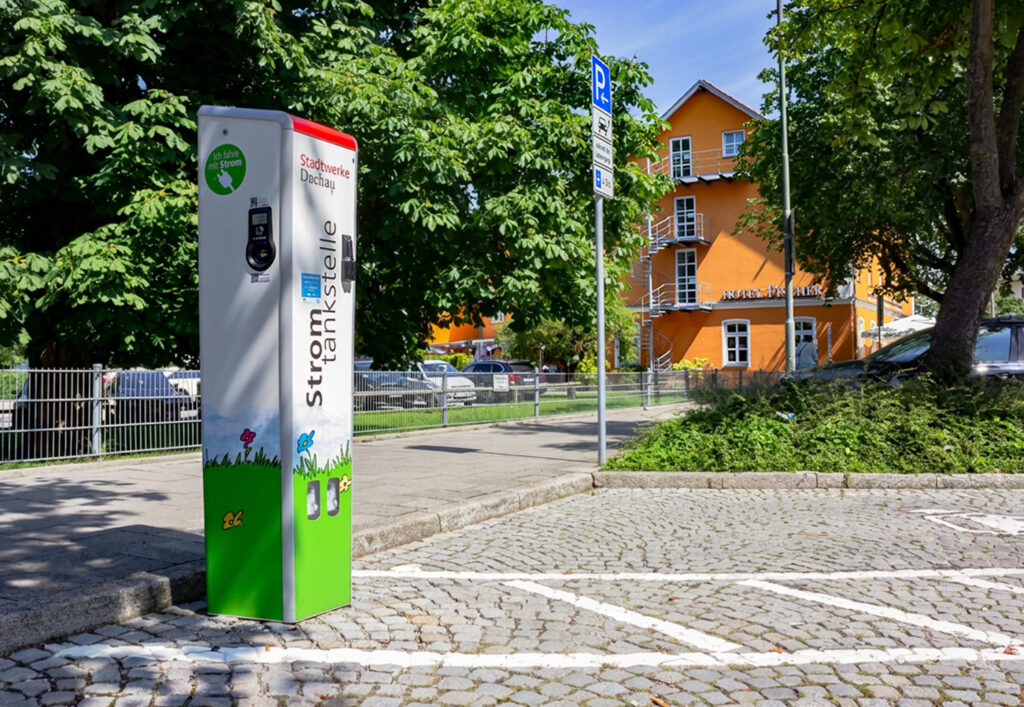electric vehicle charging stations near hotel's parking area